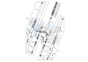 YP MAJESTY 150 drawing FRONT FORK MY02