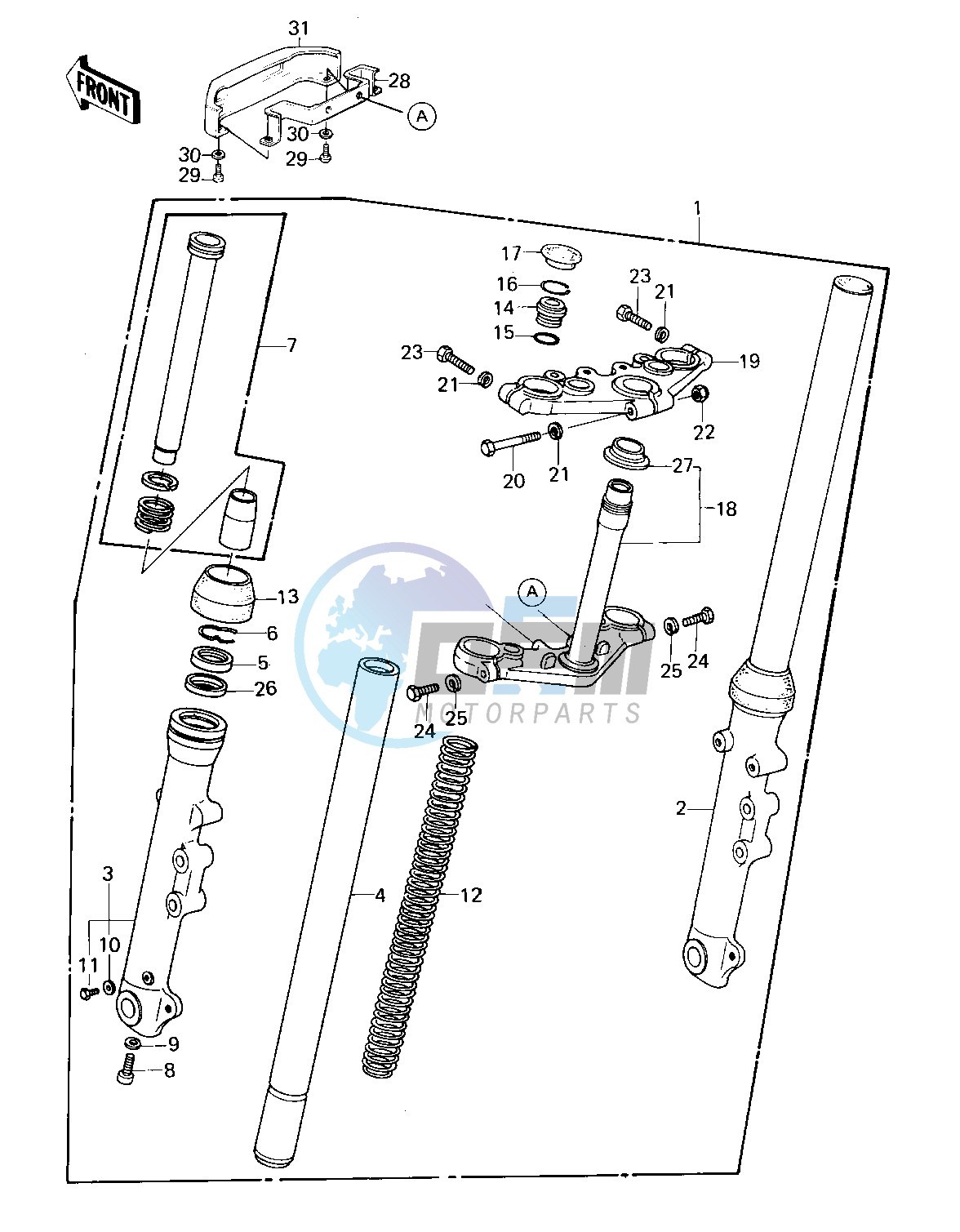 FRONT FORK -- 80 A1- -