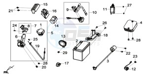 GTS 125I EURO4 SPORT L7 drawing ELECTRONIC PARTS