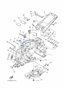 YFZ450R (BKD3) drawing FRAME