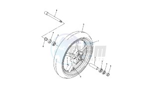 FZ6 600 drawing FRONT WHEEL