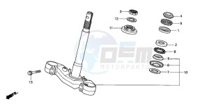 FES150 125 PANTHEON drawing STEERING STEM