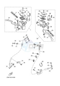 YP125R X-MAX125 X-MAX (2DM9 2DM9) drawing FRONT MASTER CYLINDER