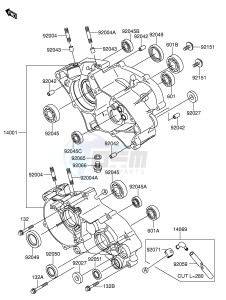 RM65 (E3) drawing CRANKCASE