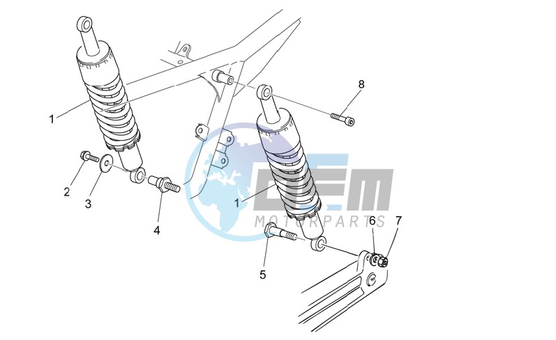 Rear shock absorber