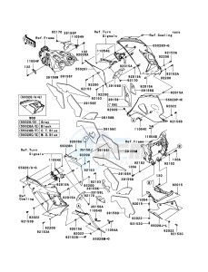 ZZR1400 ZX1400A6F FR GB XX (EU ME A(FRICA) drawing Cowling Lowers