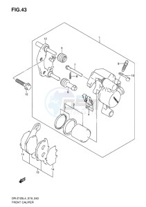 DR-Z125L EU drawing FRONT CALIPER