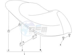 NRG 50 power Pure jet drawing Saddle seats - Tool roll