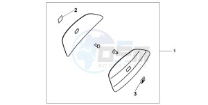 CBF1000S drawing COLOUR PANEL SET QUASAR SILVER MET