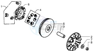 X9 250 drawing Driving pulley