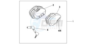 CBF1000A9 Europe Direct - (ED) drawing NARROW PANNIER SET