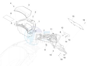 Liberty iGet 50 4T 3V (NAFTA) drawing Rear cover - Splash guard