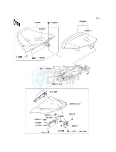 ZX 1000 M [NINJA ZX-10R] (C1) [NINJA ZX-10R] drawing SEAT