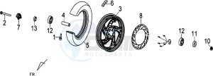 JOYRIDE S 125I (LF12W2-EU) (L7-L9) drawing FRONT WHEEL