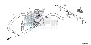 VFR1200XDE CrossTourer - VFR1200X Dual Clutch 2ED - (2ED) drawing AIR INJECTION CONTROL VALVE