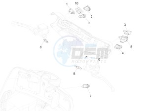 GTS 150 SUPER 4T 3V IE ABS E4 (EMEA) drawing Selectors - Switches - Buttons