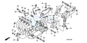 CB600F3A France - (F / CMF ST 25K) drawing EXHAUST MUFFLER