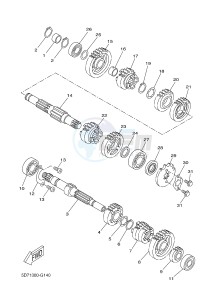 YZF-R125 R125 (5D78 5D78 5D78) drawing TRANSMISSION