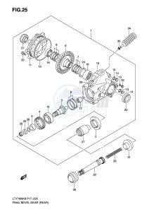 LT-F400 (P17) drawing FINAL BEVEL GEAR (REAR)