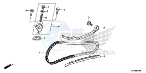 SH300AD SH300i E drawing CAM CHAIN/ TENSIONER