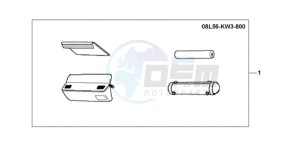 XL1000V9 E / MKH drawing HANDLE POCKET DX