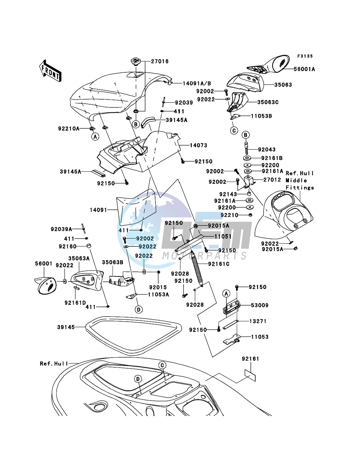 Hull Front Fittings