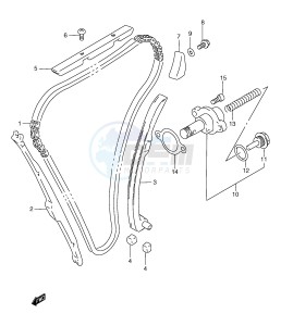 GSF1200 (E2) Bandit drawing CAM CHAIN