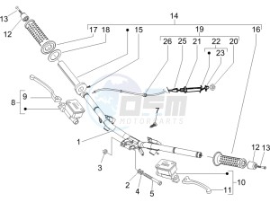 Runner 200 VXR 4t Race (UK) UK drawing Handlebars - Master cilinder