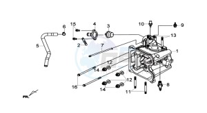 GTS 300 I drawing CYLINDER HEAD CPL