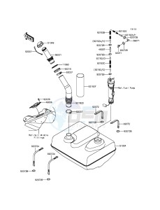 JET SKI ULTRA LX JT1500KEF EU drawing Fuel Tank