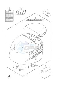 DF 90A drawing Engine Cover