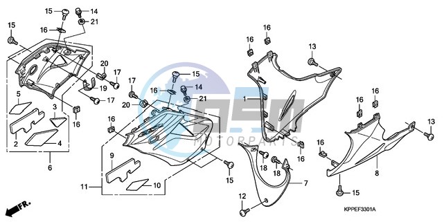 UNDER COWL (CBR125RW7/RW9/RWA)