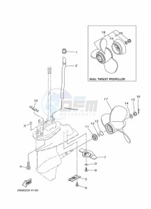 EK15DMHL drawing PROPELLER-HOUSING-AND-TRANSMISSION-2