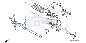 VFR800A9 Europe Direct - (ED / ABS MME) drawing GEARSHIFT DRUM