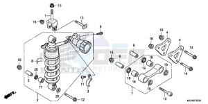 VFR1200XDLE CrossTourer ED drawing REAR CUSHION