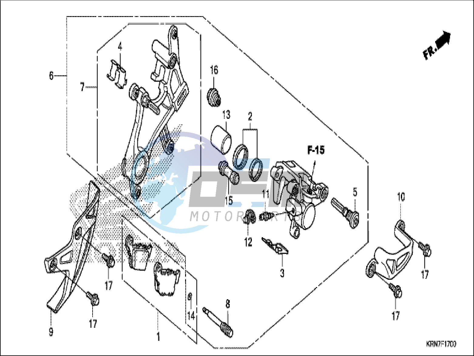 REAR BRAKE CALIPER