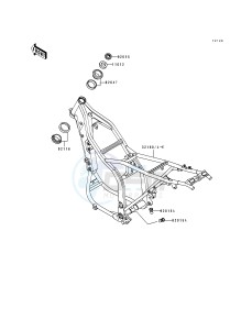 KLX 650 C [KLX650] (C1-C4) [KLX650] drawing FRAME