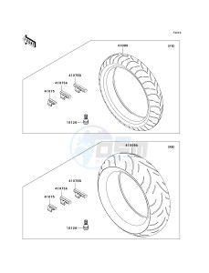 ZX 1000 D [NINJA ZX-10R] (D6F-D7FA) D7FA drawing TIRES