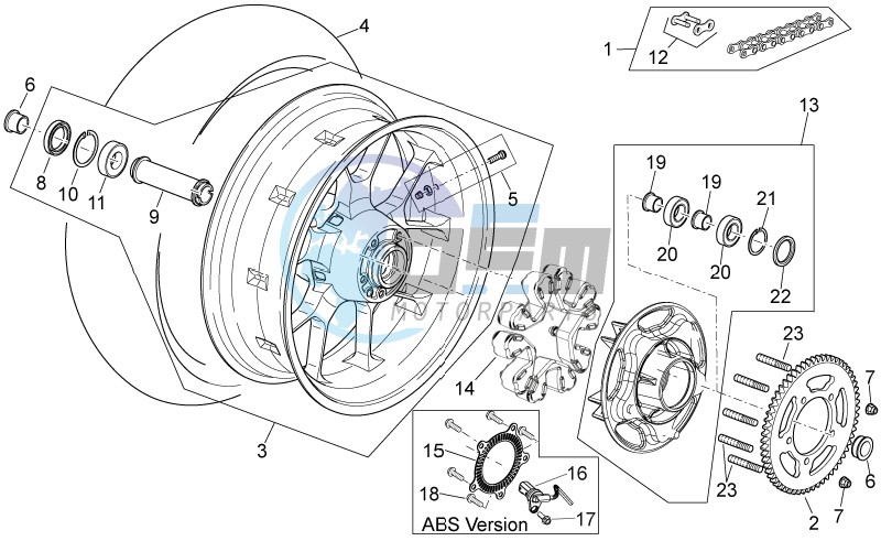 Rear wheel