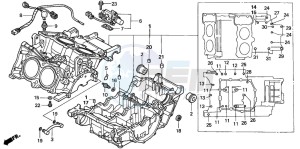 VFR800A drawing CRANKCASE