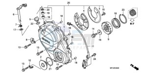 CB600FA3A France - (F / ABS CMF ST 25K) drawing RIGHT CRANKCASE COVER