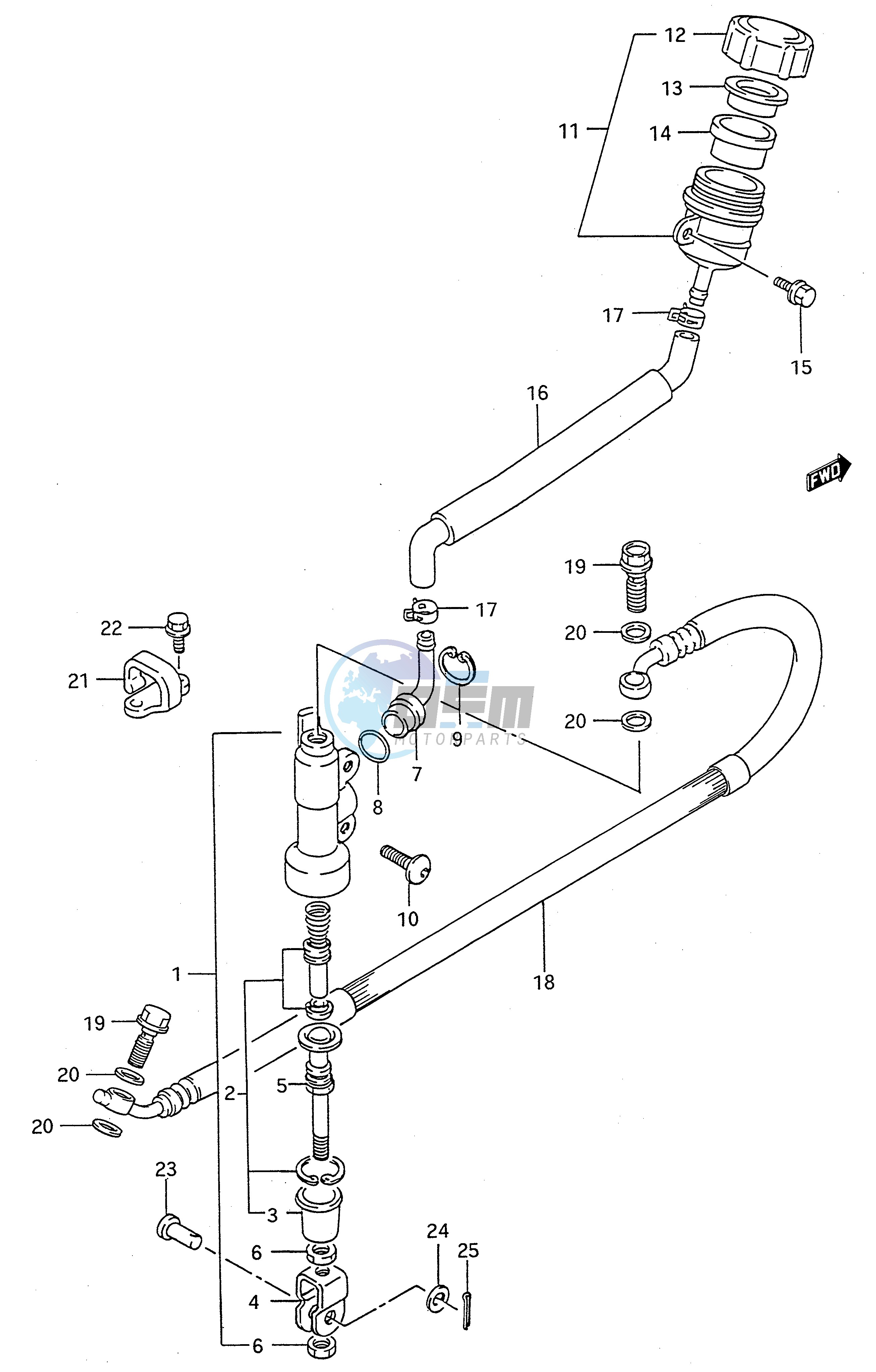 REAR MASTER CYLINDER (MODEL L)