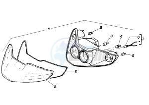 SKIPPER LX 125-150 drawing Head lamp