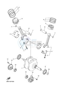 XVS1300A MIDNIGHT STAR (12C7) drawing CRANKSHAFT & PISTON