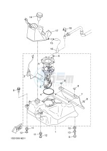 YP400R X-MAX 400 X-MAX (1SDB 1SDB 1SDB) drawing FUEL TANK