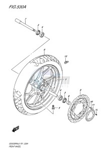 GSX-250 RA drawing FRONT WHEEL (GW250RAL8 P21)