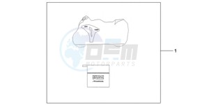 CBR1000RA9 France - (F / ABS CMF) drawing INDOOR BODY COVER HRC