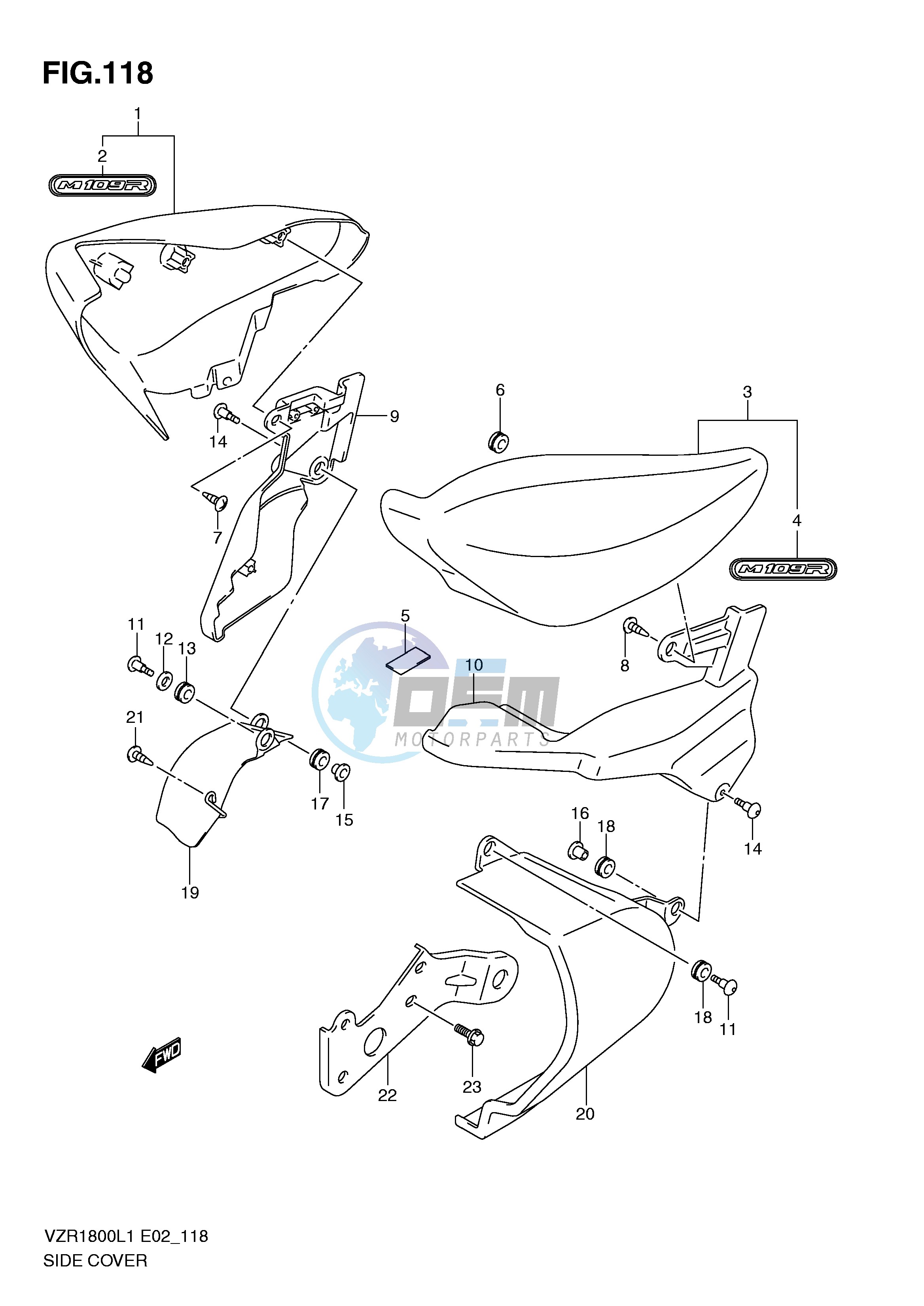 SIDE COVER (VZR1800L1 E24)