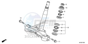 SH125DG SH125D E drawing STEERING STEM