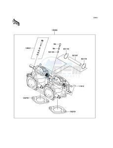 JET SKI 800 SX-R JS800A7F FR drawing Carburetor